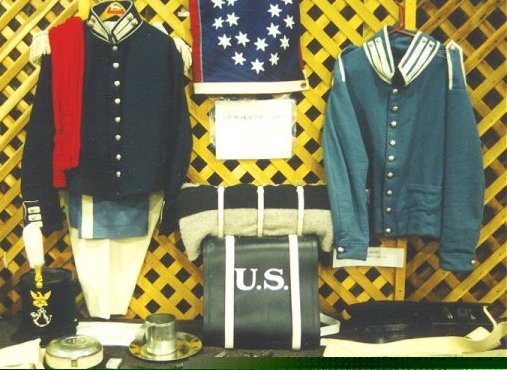 Mormon Battalion uniforms in the private collection of Dave G.